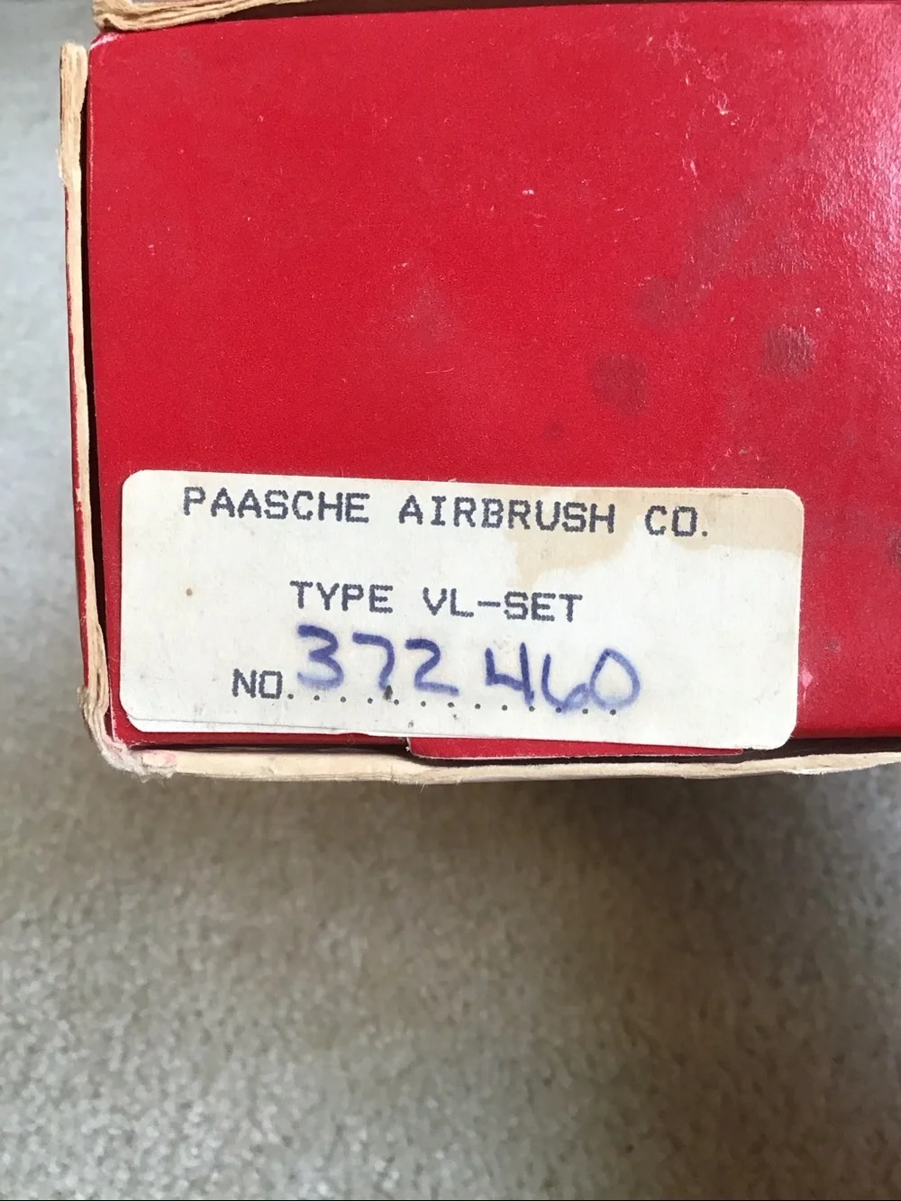 Vintage Paasche Airbrush Set, Type VL-Set No. 372460